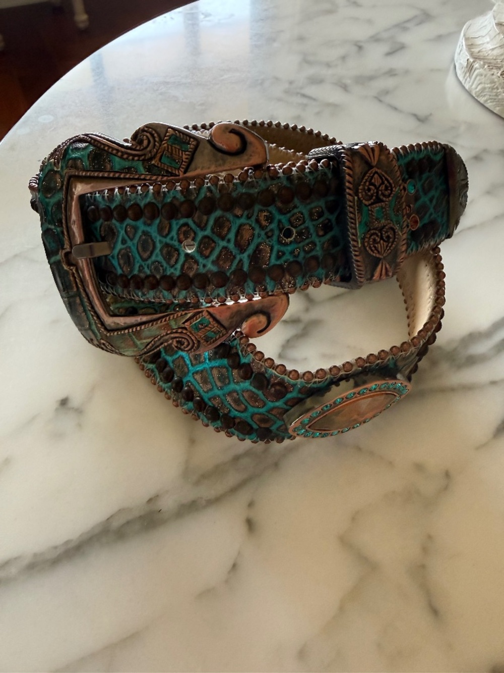 BB Simon crystal belt